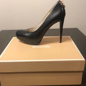 Black with Gold Heels